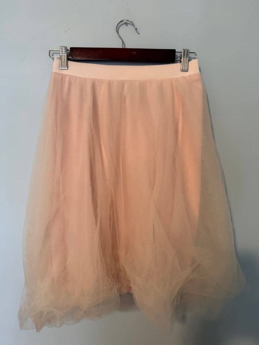 Baby Pink Tulle Knee-Length
